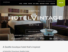 Tablet Screenshot of hotelvintage-seattle.com